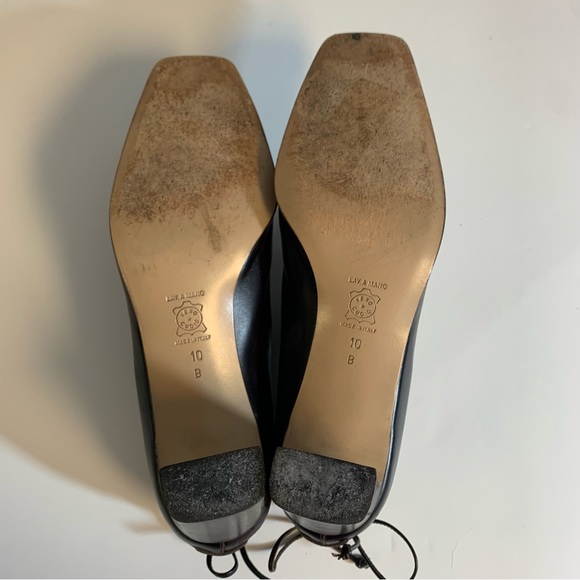 Bottega Veneta Brown Leather Heel Lace Ankle Shoes Boots Size 10 - Picture 7 of 15